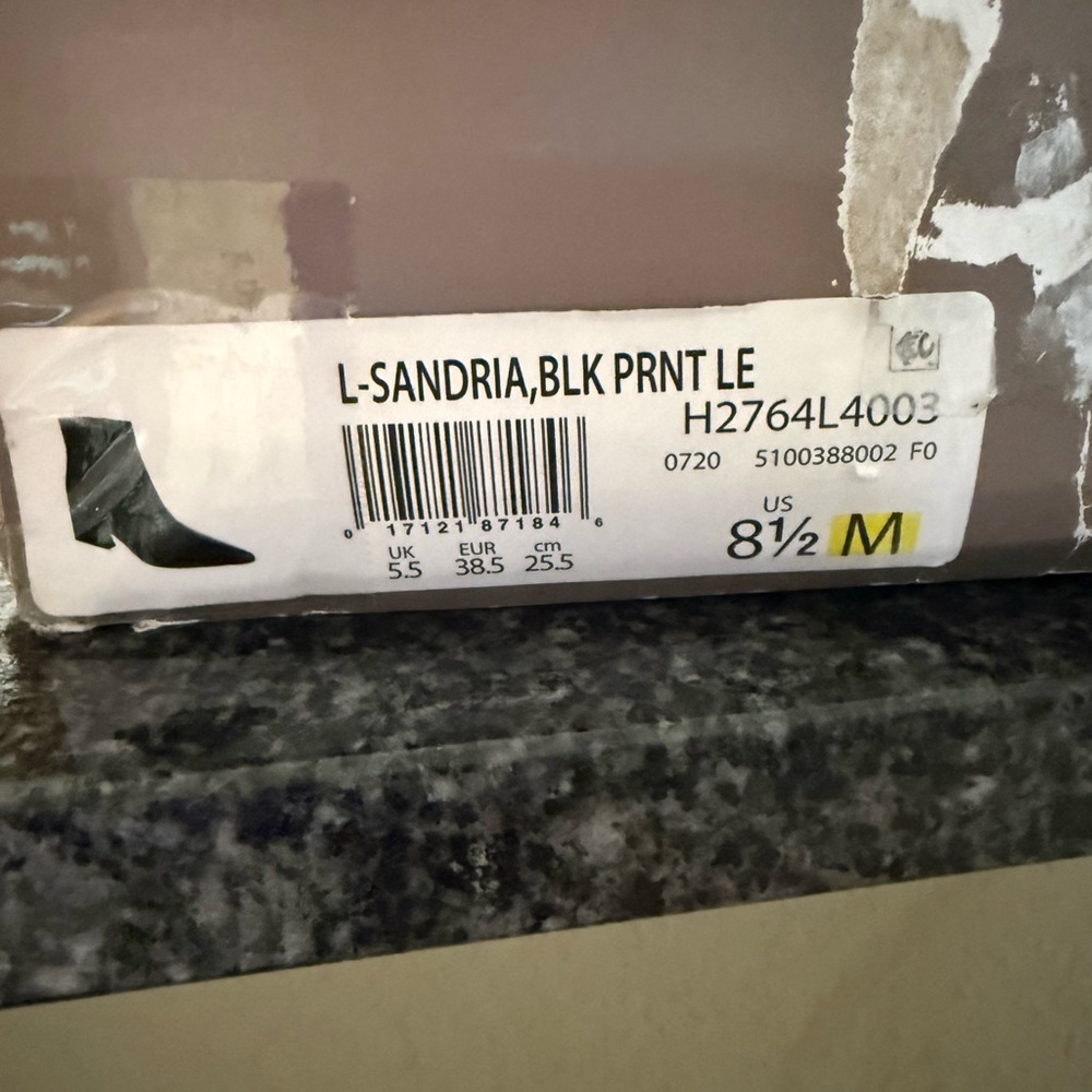 Franco Sarto Black Textured Ankle Booties - Picture 5 of 5